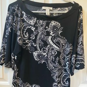 White House Black Market black tunic